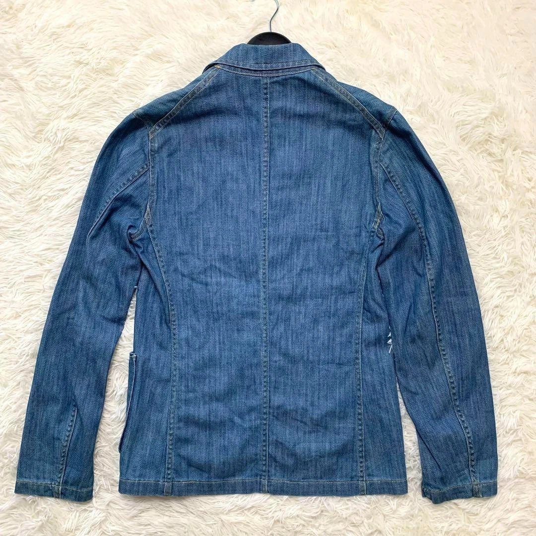 Giacca sartoriale MIU MIU vintage anni 2000 denim cotone taglia 48 USATA originale #S2295