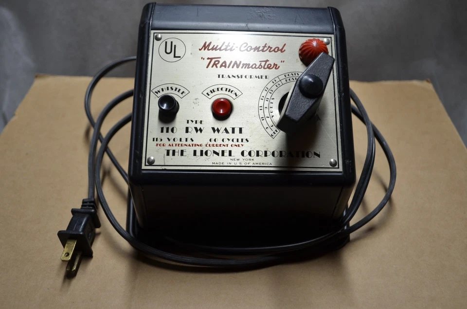 Lionel RW 110 watt Transformer Late 40s/Early 50s.OB.Tested/Works w/Lockon&Cable - Image 2 of 4