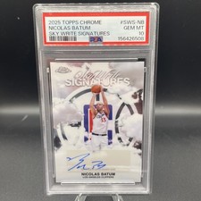2025-26 Topps Chrome - Sky-Write Signatures Nicolas Batum #SWS-NB (AU) PSA 10
