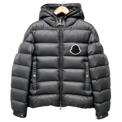 極美品☆MONCLER☆モンクレール☆ 「SASSIERE GIUBBOTTO」 MONCLER SASSIERE hooded down jacket black 2 Genuine / 50056