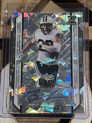 2021 Leaf Metal Draft Autograph Cracked Ice #BA-MB1 Matt Bushman Auto #d /50