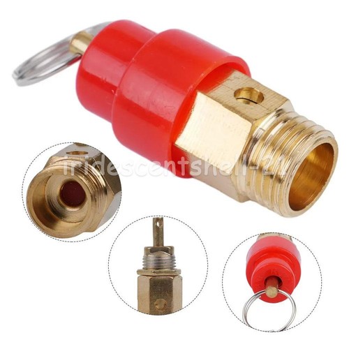 2Pcs 1/4" Brass Air Compressor Safety Relief Valve Pressure Release Regulator AU - Picture 3 of 9