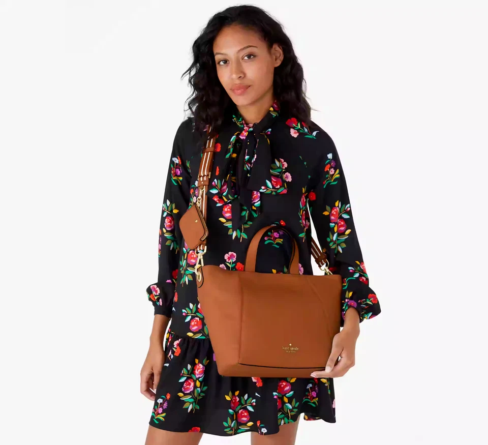 Borsa a tracolla Kate Spade Rosie calda in pelle pan di zenzero KC741 nuova con etichette marrone $449 vendita al dettaglio FS