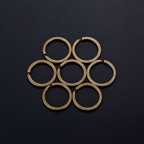 150pcs Copper Keyrings Metal Retro points de vente Simple Durable Keychain Ring for Key
