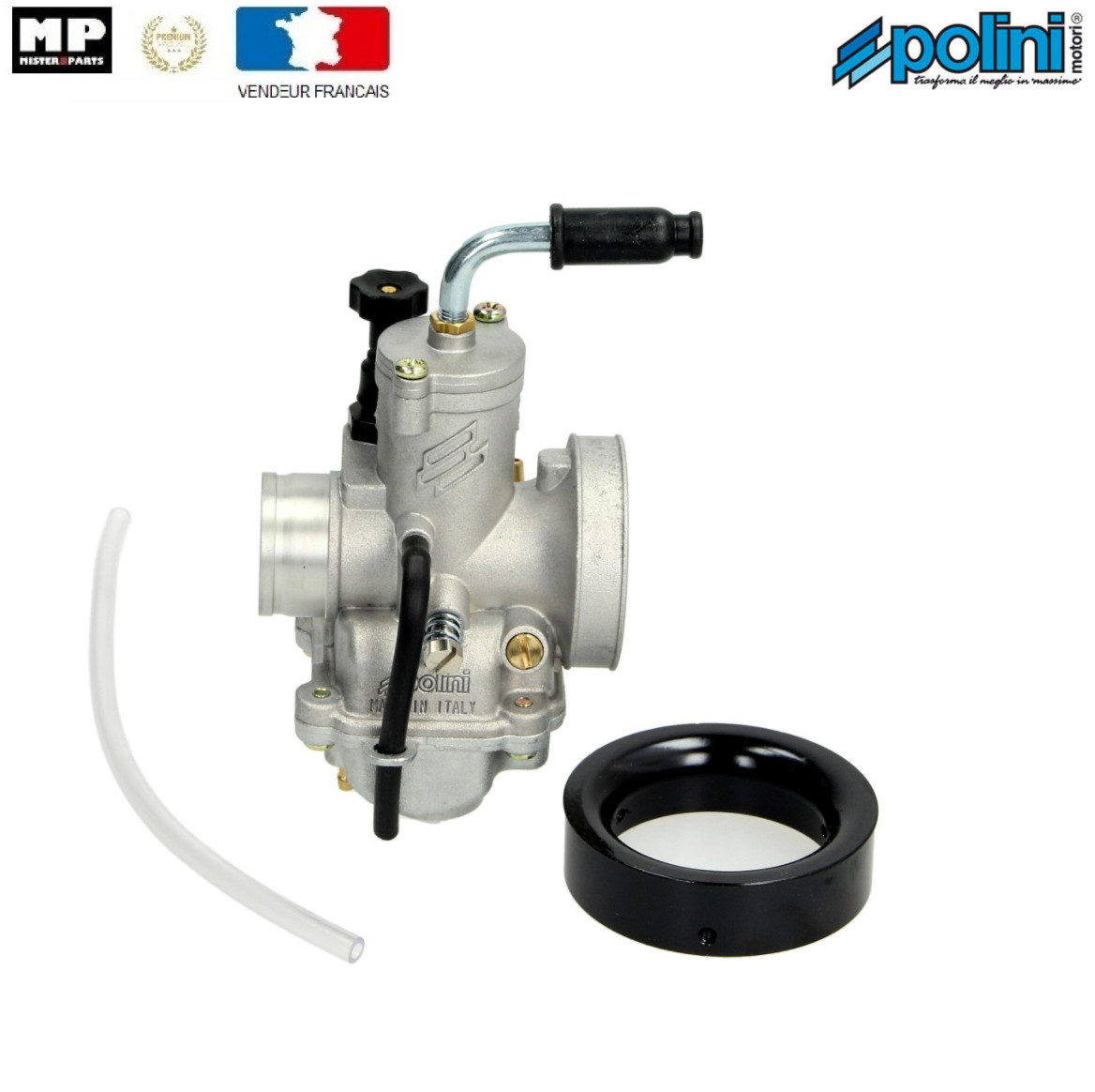 Carburateur Polini CP 19 Evolution 201.1903 starter manuel levier carburation moteur 2 temps