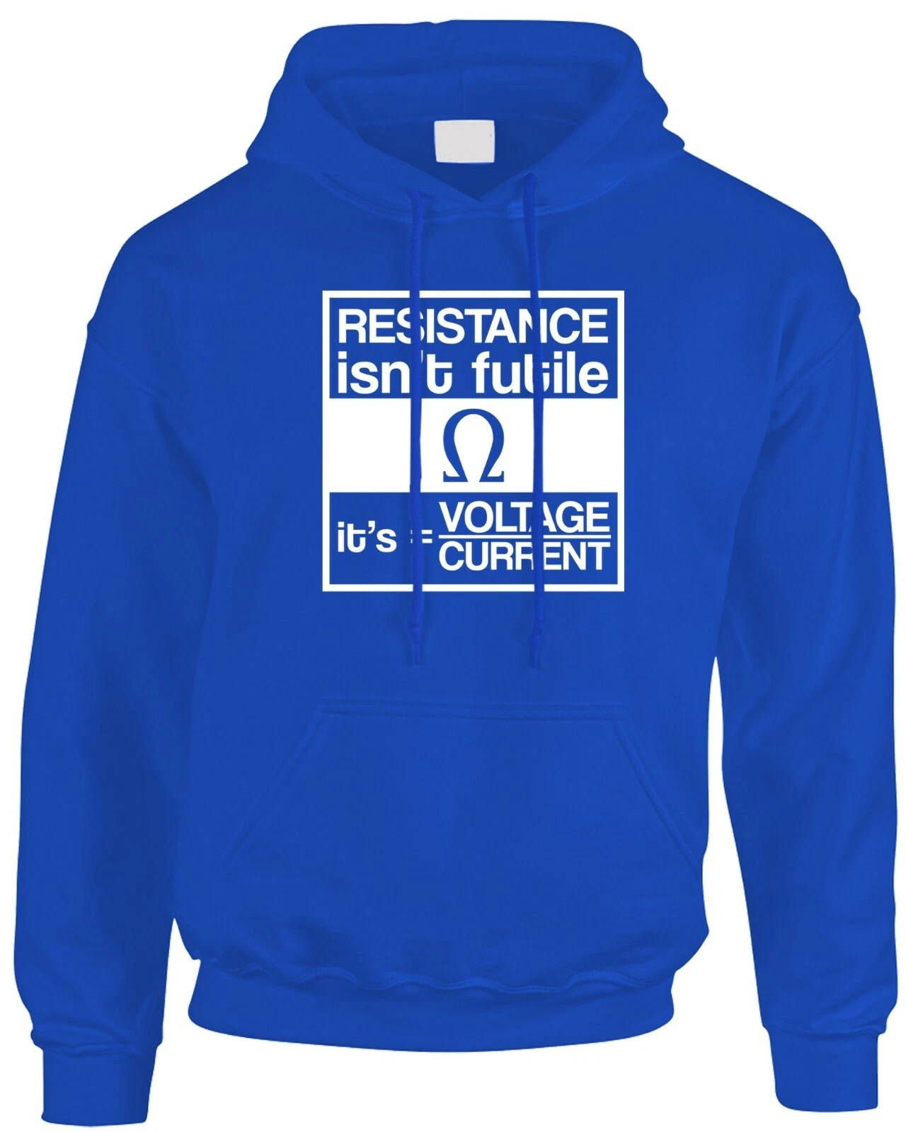 Resistance Isn't Futile Pun Men's Hoodie Funny Electrician Gift Hoody Engineer