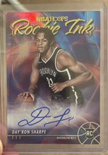2021-22 NBA Hoops Day’Ron Sharpe Rookie Ink RI-DS Autograph Nets