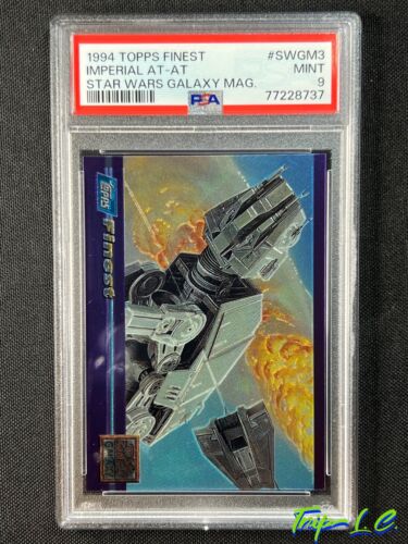 1994 Topps Finest Star Wars Galaxy Mag AT-AT SWGM3 PSA 9 Low Pop 3 None Higher - Picture 1 of 2