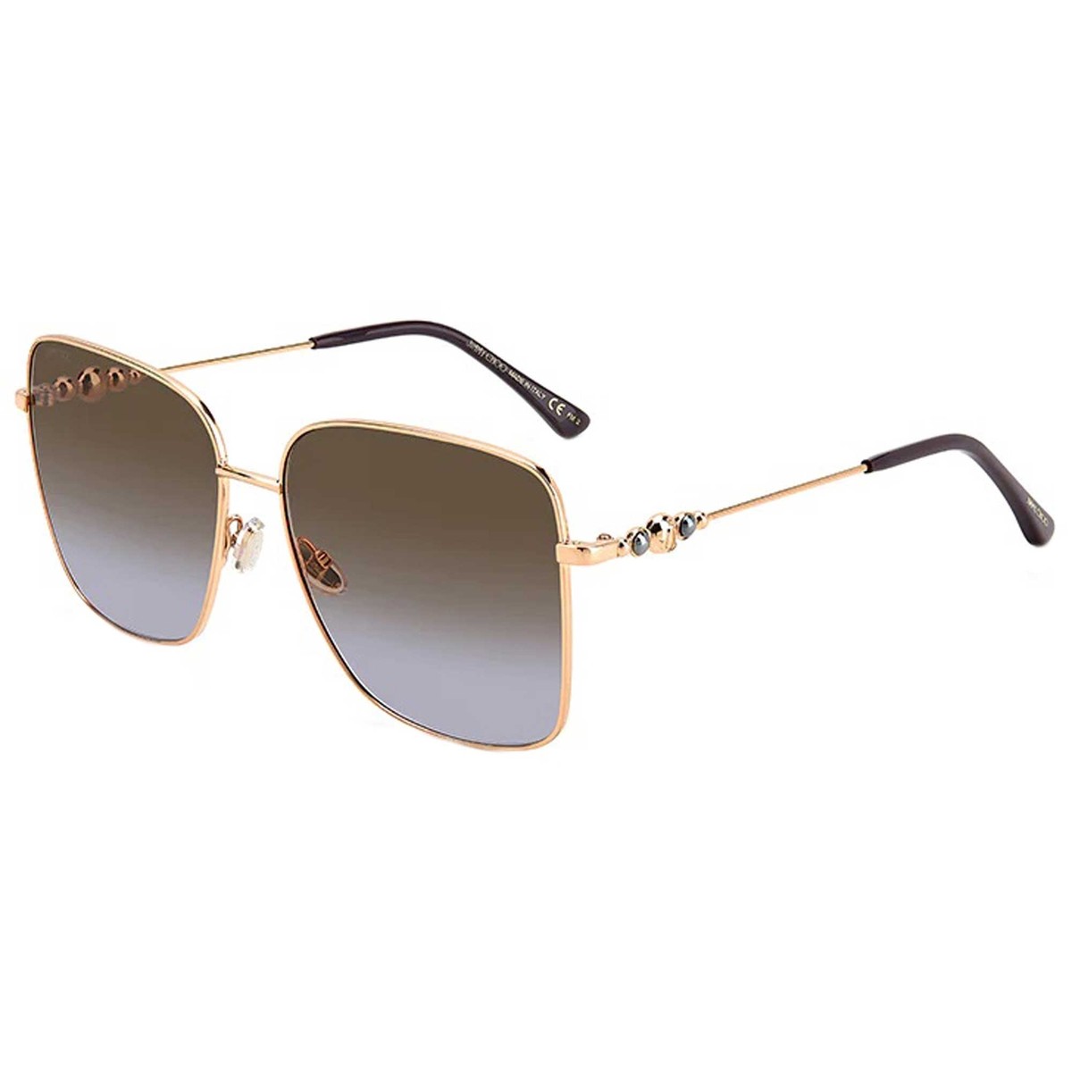 JIMMY CHOO スクエアフレムサンクラス LEELAS FWMHA Jimmy Choo Square Sunglasses Leela FWMHA Nude 55mm | eBay