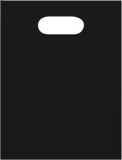 1000 Plastic Bags Black Shopping Merchandise 12 x 15" 1000 Pink 9 x 12