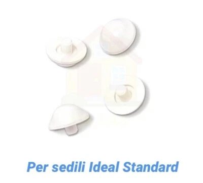 4 Pz. PARACOLPI COPRIVASO TIPO IDEAL STANDARD SEDILE WC GOMMINI COPRI-WATER KIT