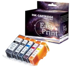 5-PacK PGI-220 CLI-221 Ink Cartridge for PIXMA IP4600 MP560 MP630 MP980 MX870