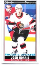 2021-22 O-Pee-Chee JOSH NORRIS Ottawa Senators Premier Tallboys SP RC #P-45