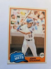 1981 TOPPS JOHN STEARNS #428 NM