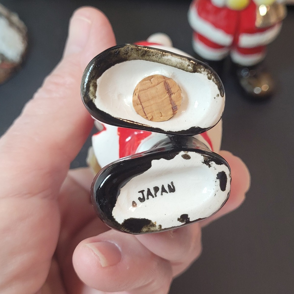 Vtg Santa Salt & Pepper Shakers Set Of 2 5 Vtg Santa Salt & Pepper Shakers Set Of 2 5