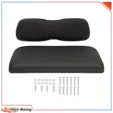 Black Golf Cart Front Seat Cushion Set Fits Club Car DS NEW