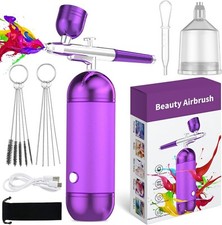 Portable Air Compressor Kit Airbrush Paint Spray Gun Nail Art Tattoo Airbrush .