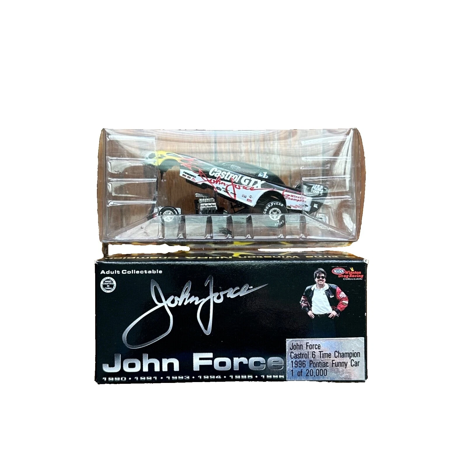 John Force Pontiac autos de carrera diecast escala 1:64