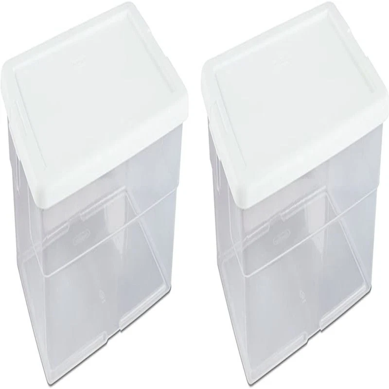 Sterilite 16-Quart Clear Storage Tote with White Lid