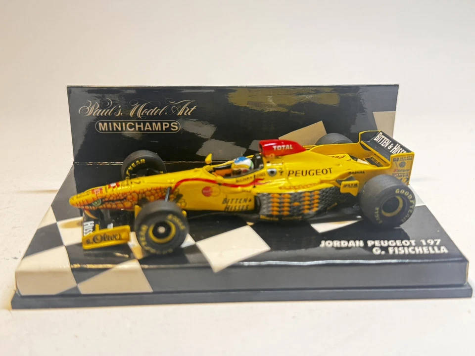 MINICHAMPS JORDAN PEUGEOT 197 G.FISICHELLA, 1/43 Foto 3 de 4
