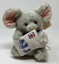 Russ Caress Soft Pets Get Well Soon Mouse Plush Stuffed Animal Toy 7687 6  READ