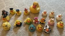 Lot Of 19 Rubber Ducks Duckies Floating Duck Bath Different Fun Styles Fun