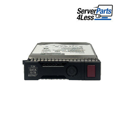 857967-001 HPE 10TB 6G 7.2K LFF SATA MDL SC DRIVE 857648-B21 | eBay