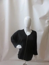 ZARA WOMAN Black Long Sleeve Zipper Front Jacket Size M