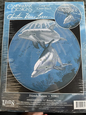 Unbenutztes Candamar Designs Delphin Kreuzstichset 51061