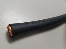 1000 FLEXAPRENE Welding Cable, 4/0 Gauge, BLACK 600 AMPS USA MADE