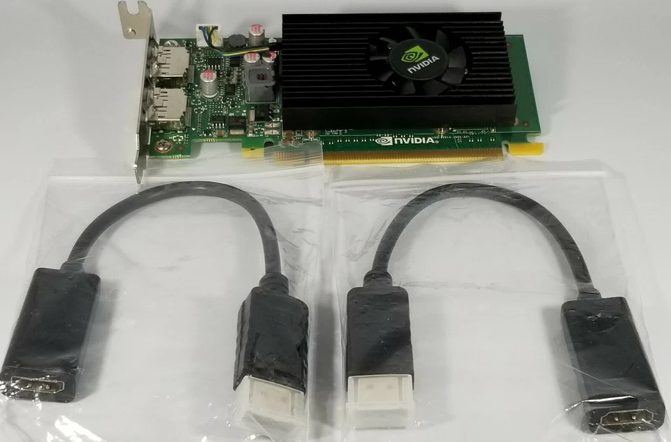 NVS 310 PCIe x16 Dual DisplayPort to HDMI Windows 10 Video Card Nvidia New - Image 2 of 4