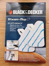 Black & Decker Microfiber Steam-Mop Lift & Reach SMP30 Includes 2 Pads Washable