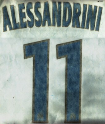 Flocage officiel OM Ligue 1 third 2016/17 N°11 Alessandrini