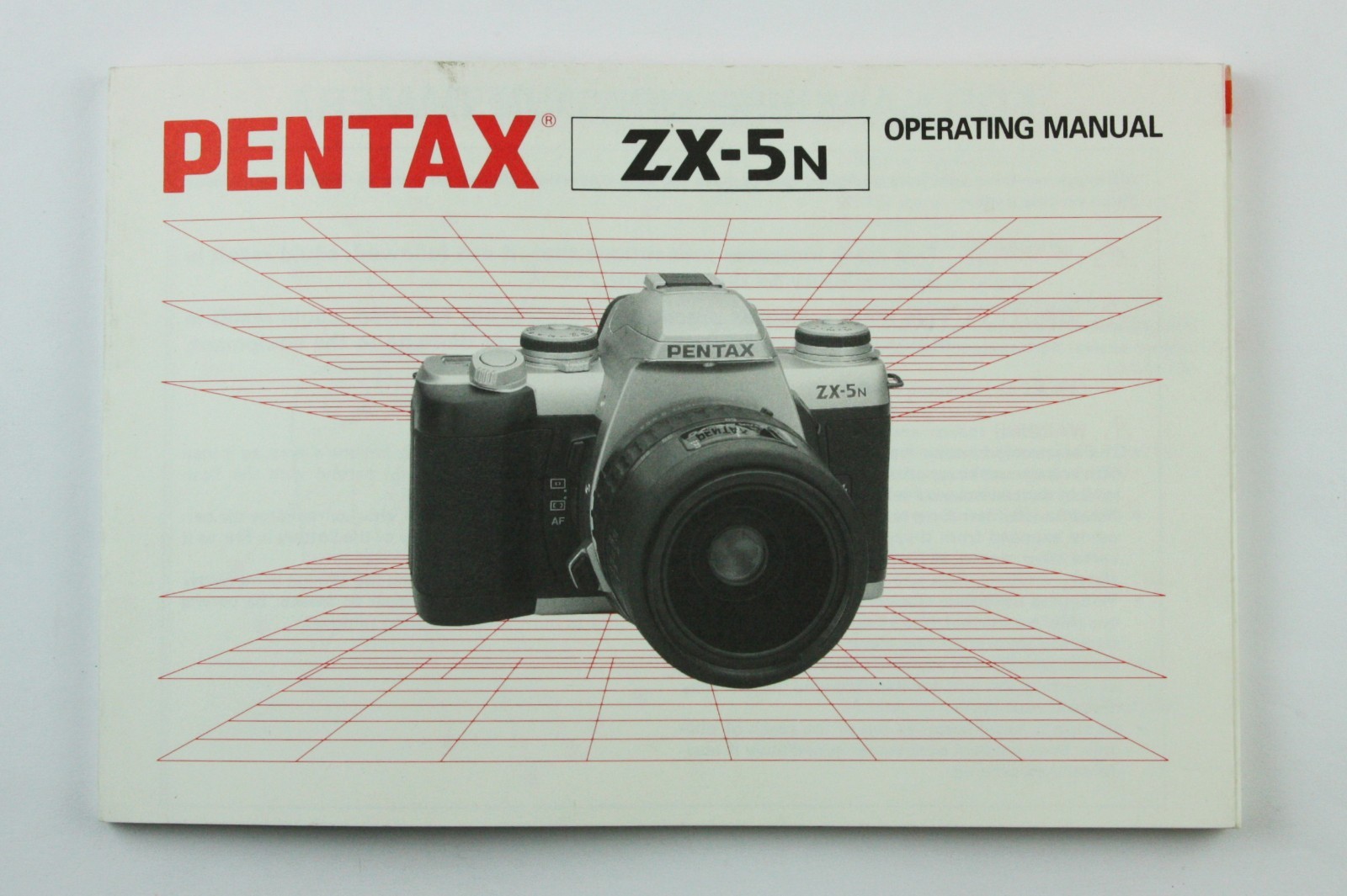 191713 Pentax ZX5N Genuine Original User Instruction Manual Booklet