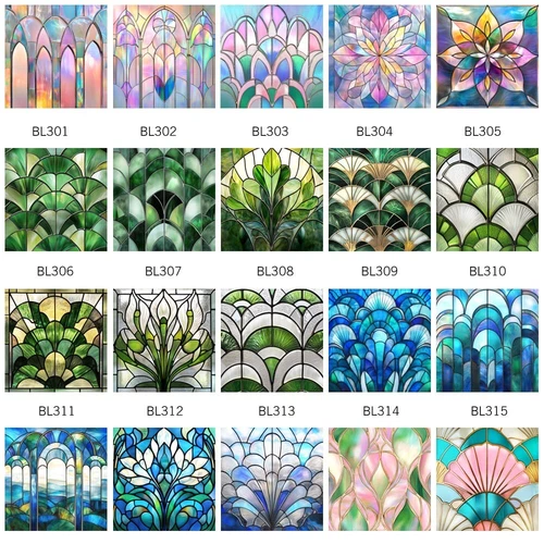 AU Static Cling Glass Window Film Privacy Stained Glass Sticker UV Protection - Picture 5 of 47