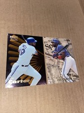 JOE CARTER 1995 Fleer HEADLINES #5 & 1996 Zenith #40 Blue Jays Baseball (o)