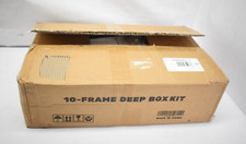 Honey Keeper Beehive 10 Frame Kit Super Box 10 Deep Frames w/ Foundations