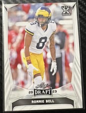 #67 Ronnie Bell - Base (XRC) 2023 Leaf Draft RC Rookie Michigan/S.F. 49ers