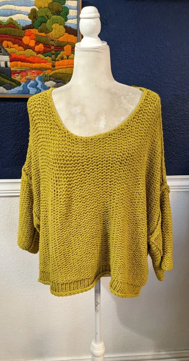 Free people mustard shop sweater