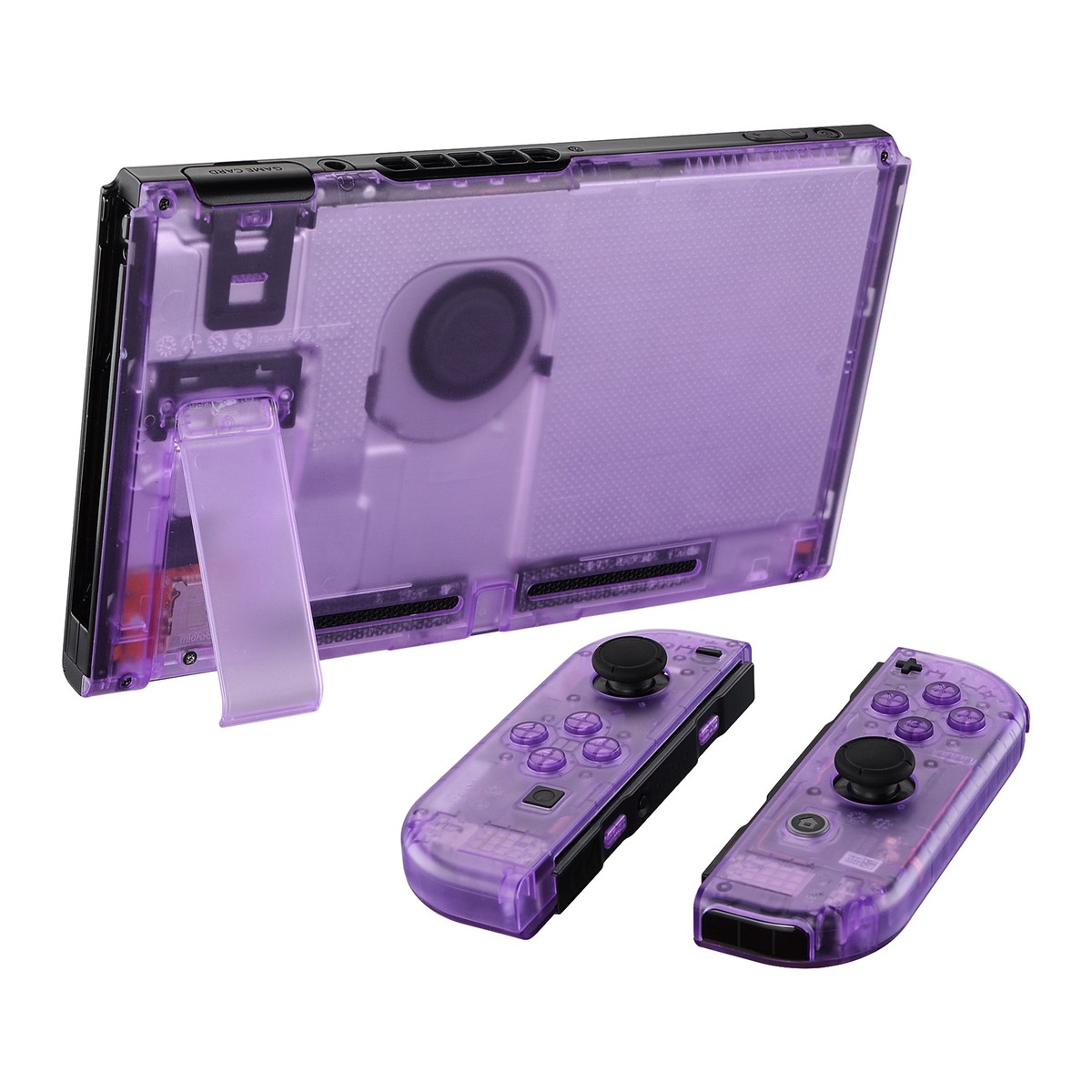 For Nintendo Switch Clear Purple Console Full Housing Set Shell