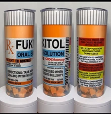 FUKITOL Tumbler - 20 oz - Funny - Add Name - Insulated