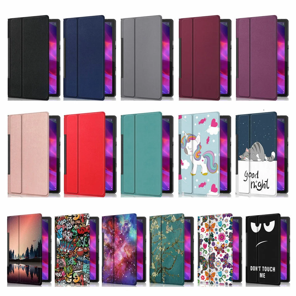  For Lenovo Yoga Tab 11 Fashion Folio Leather Stand Magnetic Smart Case Cover - Image 2 of 4