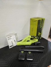 Cordless Leaf Blower - Lightweight Electric Blower with 2 Batteries & Charger - 