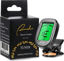 Ranch RT-06 - Guitar Tuner Clip On - Acoustic Electric Ukulele Violin Bass Banjo