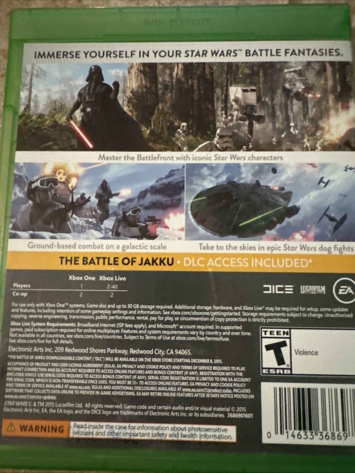 Star Wars: Battlefront Standard Edition Xbox One 2015