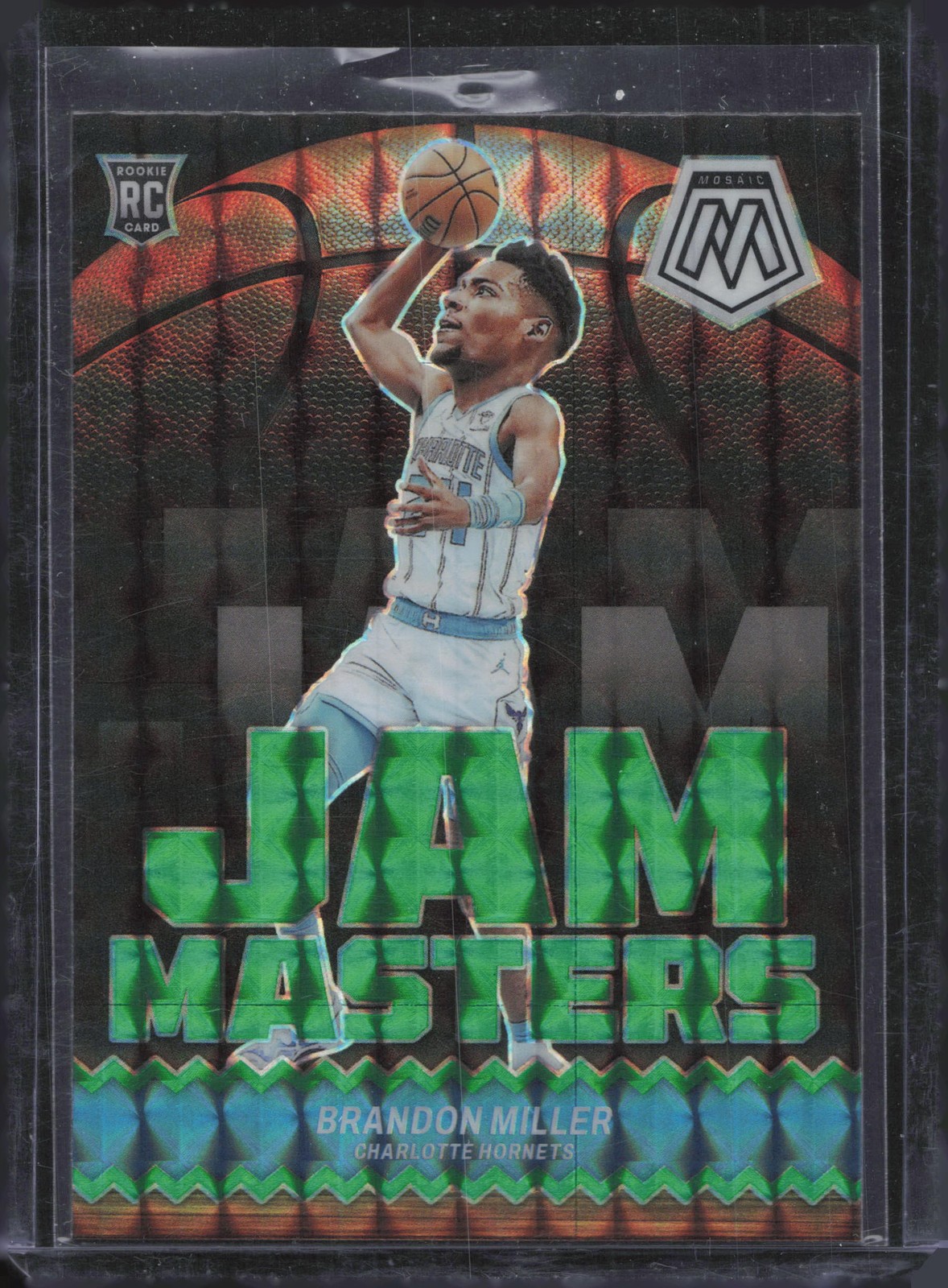 2023-24 Panini Mosaic #1 Brandon Miller Jam Masters Mosaic Green