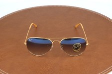 Ray-ban Rb3025 001/3f Gold Aviator Scratched Lenses Sunglasses 58-14-135
