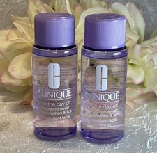 2 x CLINIQUE Take The Day Off Makeup Remover Lids Lashes  Lips  3.4oz Tot Free