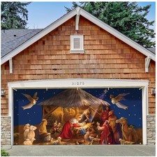 Lightweight 6x13 ft Christmas Garage Door Banner - Perfect for Holiday Themes