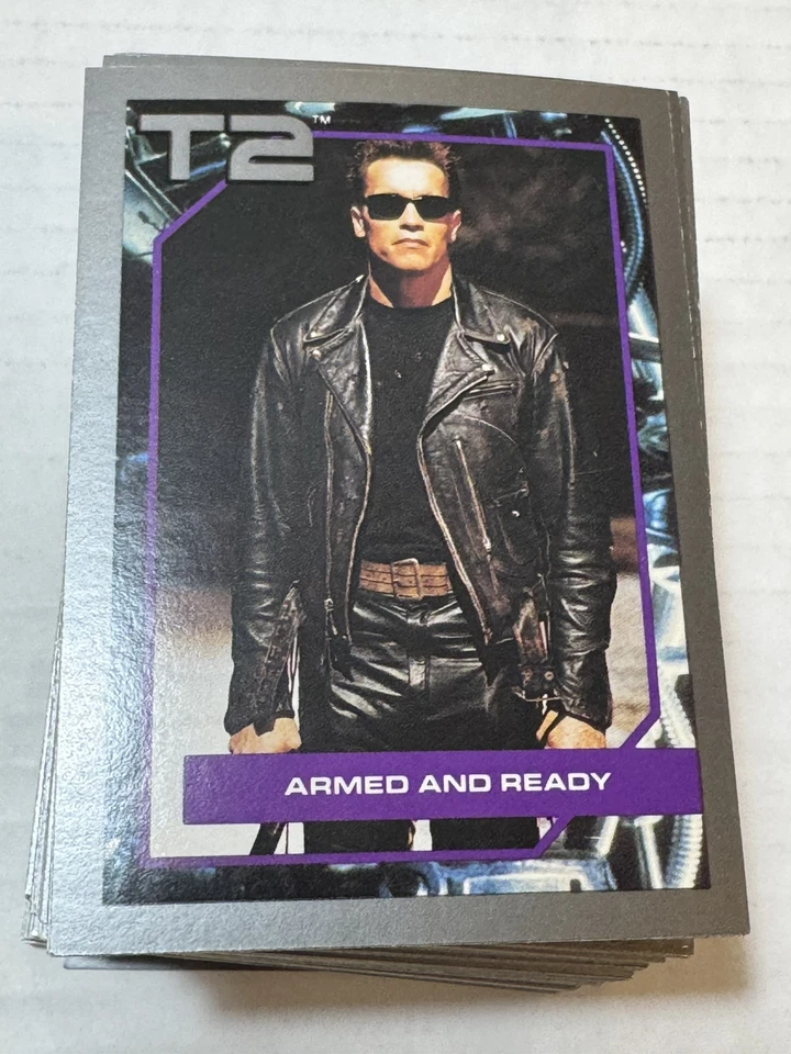 1991 IMPEL T2 TERMINATOR 2 JUDGEMENT DAY MOVIE #1-140 BASE CARD SET MERCH CARDS - Image 2 of 4